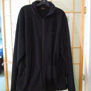 CLOTHIN brand men's 2XL black zip-up jacket